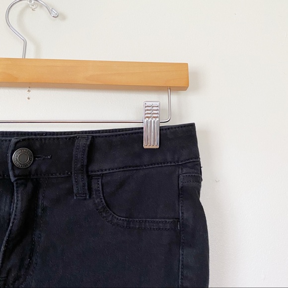 4/$25 American Eagle Black Super Stretch Jeggings - Picture 5 of 8